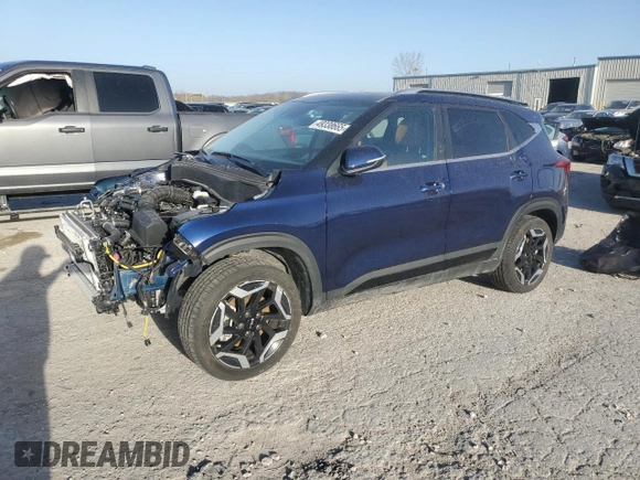 2024 Kia Seltos SX with VIN KNDETCA70R7631362, listed as a Copart auction lot 49338665 with 6,760 mi miles and Salvage title. Bid and sale history available at DreamBid. Image 1.