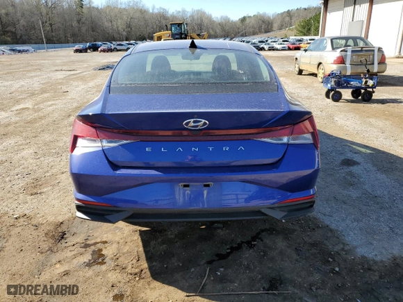 2022 Hyundai Elantra SE with VIN 5NPLL4AG7NH062108, listed as a Copart auction lot 49962955 with 134,637 mi miles and Salvage Title. Bid and sale history available at carsss.com. Image 6.