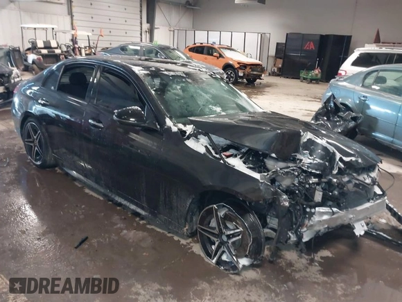 2022 Mercedes-Benz C 300 with VIN W1KAF4HB5NR013111, listed as a IAAI auction lot 41595788 with 24,248 mi miles and . Bid and sale history available at DreamBid. Image 1.