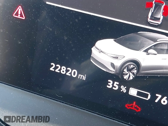 2023 Volkswagen ID.4 Pro with VIN 1V2CMPE82PC008780, listed as a IAAI auction lot 40726231 with 22,820 mi miles and . Bid and sale history available at DreamBid. Image 7.