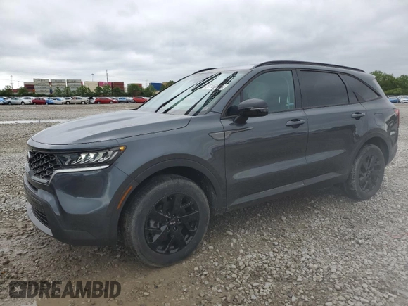2021 Kia Sorento S z VIN 5XYRLDLC7MG063981, wystawiony jako Copart lot #58169745 z przebiegiem 6 606 mil mil oraz Szkoda całkowita • Salvage title. Historia ofert i sprzedaży dostępna na DreamBid. Obrazek 1.