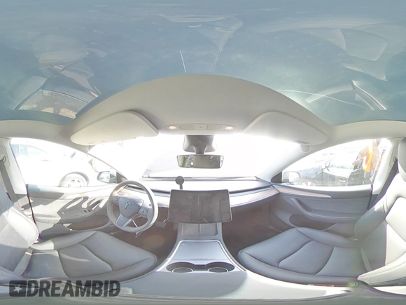 2024 Tesla Model Y Long Range with VIN 7SAYGDEE4RA281227, listed as a Copart auction lot 48356305 with 16,839 mi miles and Salvage Title. Bid and sale history available at DreamBid. Image 15.