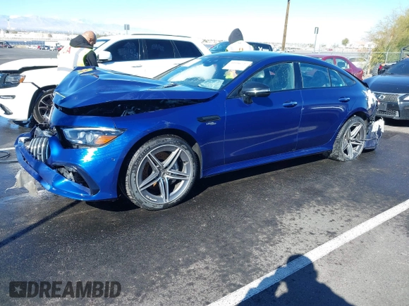 2021 Mercedes-Benz AMG GT 43 with VIN W1K7X5KBXMA038329, listed as a IAAI auction lot 39996727 with Not provided miles and . Bid and sale history available at DreamBid. Image 22.