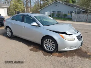2011 Buick Regal CXL Turbo TO2 with VIN W04GW5EV4B1139540, listed as a IAAI auction lot 42079596 with 75,818 mi miles and . Bid and sale history available at carsss.com. Image 1.