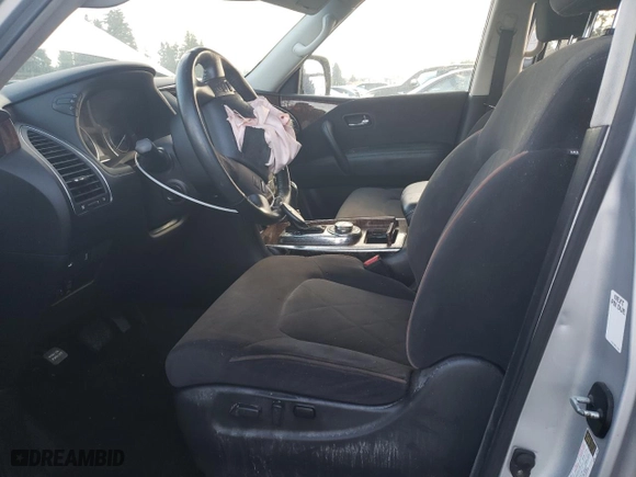 2017 Nissan Armada SV with VIN JN8AY2NC5H9506138, listed as a Copart auction lot 83483064 with 127,638 mi miles and Salvage Title. Bid and sale history available at carsss.com. Image 7.