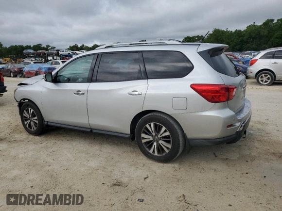 2017 Nissan Pathfinder SV z VIN 5N1DR2MN2HC639897, wystawiony jako Copart lot #52294365 z przebiegiem 168 435 mil mil oraz Szkoda całkowita • Salvage title. Historia ofert i sprzedaży dostępna na DreamBid. Obrazek 2.
