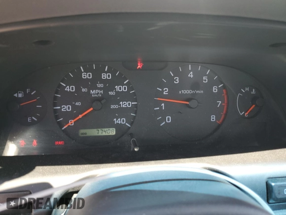 2001 Nissan Altima GXE with VIN 1N4DL01D61C221554, listed as a Copart auction lot 53425575 with 77,408 mi miles and Salvage Title. Bid and sale history available at carsss.com. Image 9.