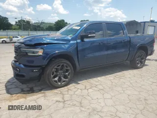 2021 Ram 1500 Limited with VIN 1C6RREHT6MN794866, listed as a Copart auction lot 62301385 with 61,610 mi miles and Salvage title. Bid and sale history available at DreamBid. Image 1.