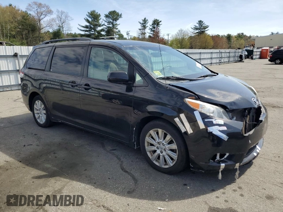 2014 Toyota Sienna LE with VIN 5TDJK3DC3ES072481, listed as a Copart auction lot 55293705 with 224,335 mi miles and Clean Title. Bid and sale history available at DreamBid. Image 4.