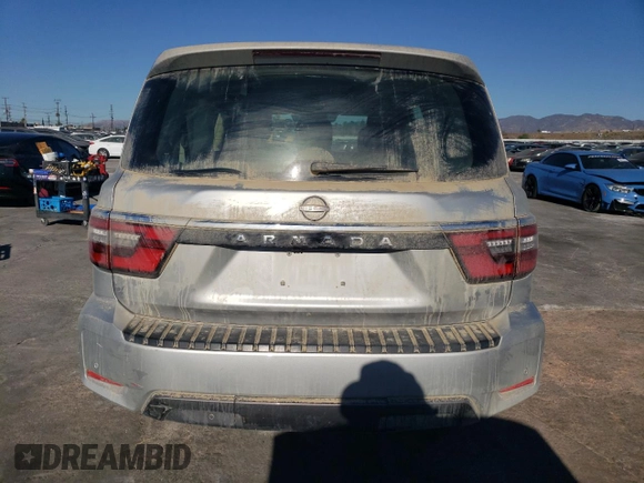 2022 Nissan Armada SV with VIN JN8AY2AD7N9675037, listed as a Copart auction lot 83914134 with 44,753 mi miles and Salvage Title. Bid and sale history available at carsss.com. Image 6.