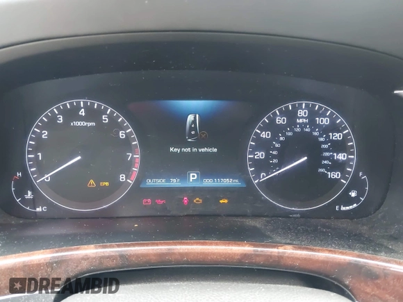 2016 Hyundai Equus Signature with VIN KMHGH4JHXGU101564, listed as a IAAI auction lot 42210676 with 117,052 mi miles and . Bid and sale history available at DreamBid. Image 7.
