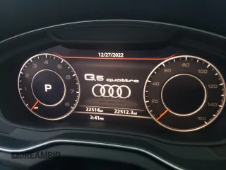 2020 Audi Q5 Premium Plus with VIN WA1BNAFY1L2062037, listed as a Copart auction lot 72650342 with 22,514 mi miles. Bid and sale history available at carsss.com. Image 9.