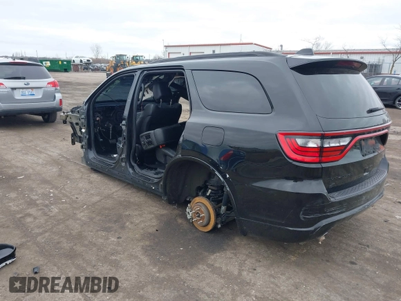 2021 Dodge Durango GT Plus with VIN 1C4RDJDGXMC697058, listed as a IAAI auction lot 41495605 with Not provided miles and . Bid and sale history available at DreamBid. Image 3.