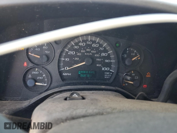 2003 Chevrolet Express Cargo with VIN 1GCGG25V331175531, listed as a Copart auction lot 74990144 with 268,781 mi miles and Clean Title. Bid and sale history available at DreamBid. Image 9.