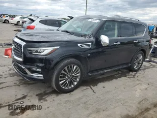 2019 Infiniti QX80 LUXE with VIN JN8AZ2ND6K9850428, listed as a Copart auction lot 71494304 with 60,426 mi miles and Salvage Title. Bid and sale history available at carsss.com. Image 1.