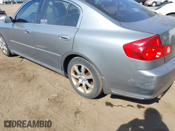 2006 Infiniti G35 with VIN JNKCV51F66M605719, listed as a IAAI auction lot 41766035 with 139,918 mi miles and . Bid and sale history available at carsss.com. Image 6.