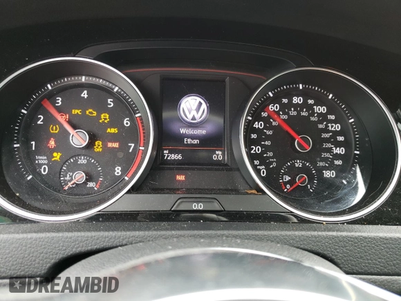 2018 Volkswagen Golf GTI S with VIN 3VW547AU5JM265805, listed as a Copart auction lot 44707884 with 72,866 mi miles. Bid and sale history available at carsss.com. Image 9.