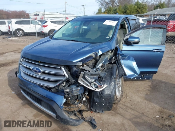 2018 Ford Edge Titanium with VIN 2FMPK4K98JBB18255, listed as a IAAI auction lot 41875471 with 166,896 mi miles. Bid and sale history available at carsss.com. Image 18.