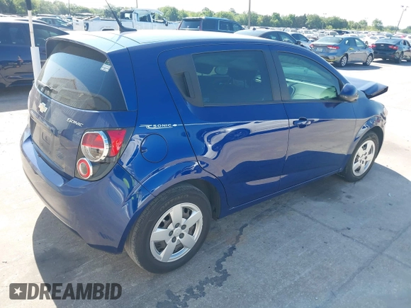 2013 Chevrolet Sonic LS with VIN 1G1JA6SH0D4201346, listed as a IAAI auction lot 42040748 with 48,215 mi miles and . Bid and sale history available at DreamBid. Image 4.