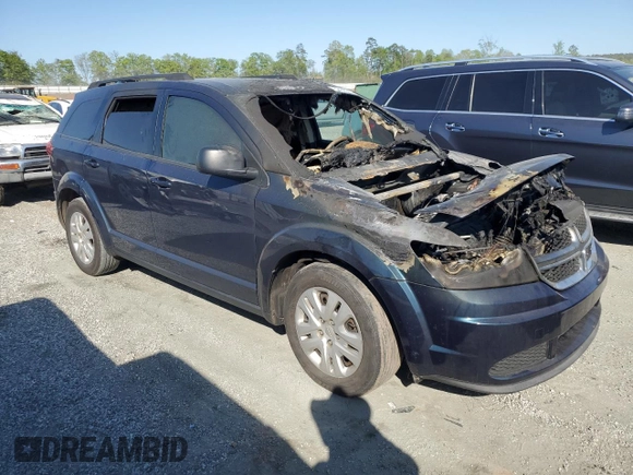 2014 Dodge Journey SE with VIN 3C4PDCAB2ET227916, listed as a Copart auction lot 52492955 with Not provided miles and Salvage title. Bid and sale history available at DreamBid. Image 4.