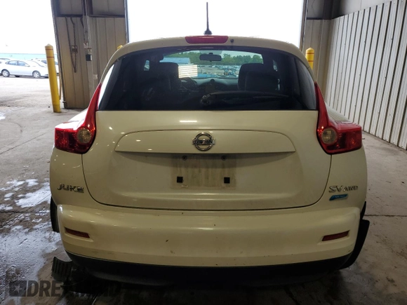2014 Nissan Juke SV with VIN JN8AF5MV7ET482014, listed as a Copart auction lot 58191945 with Not provided miles and Salvage title. Bid and sale history available at DreamBid. Image 6.