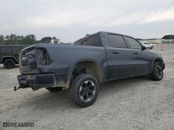 2019 Ram 1500 Sport with VIN 1C6SRFLT0KN844950, listed as a Copart auction lot 49076065 with 88,542 mi miles and Salvage Title. Bid and sale history available at carsss.com. Image 3.