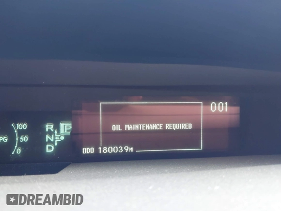 2011 Toyota Prius I with VIN JTDKN3DU0B1401019, listed as a IAAI auction lot 41218728 with 180,039 mi miles and . Bid and sale history available at DreamBid. Image 7.