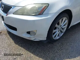 2009 Lexus IS with VIN JTHCK262095035485, listed as a IAAI auction lot 42015619 with 204,518 mi miles. Bid and sale history available at carsss.com. Image 6.