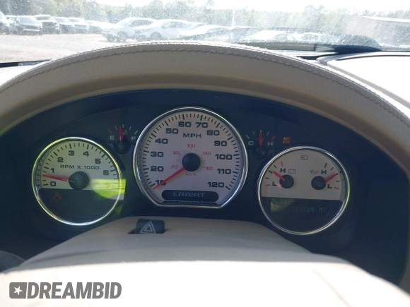 2005 Ford F-150 XLT with VIN 1FTPW14515KD71446, listed as a IAAI auction lot 41910372 with 113,725 mi miles. Bid and sale history available at carsss.com. Image 7.