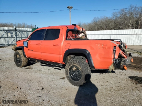 2023 Toyota Tacoma 4WD SR with VIN 3TYCZ5AN4PT107591, listed as a Copart auction lot 46186365 with 50,157 mi miles and Salvage Title. Bid and sale history available at carsss.com. Image 2.