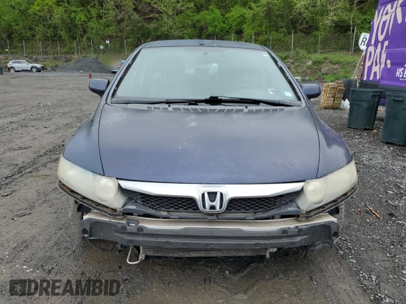 2011 Honda Civic LX with VIN 2HGFA1F59BH538888, listed as a Copart auction lot 55765545 with 168,219 mi miles and Salvage Title. Bid and sale history available at DreamBid. Image 5.