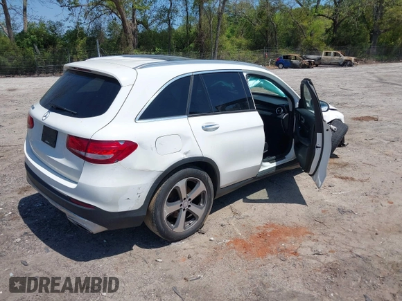 2016 Mercedes-Benz GLC 300 with VIN WDC0G4JB9GF055230, listed as a IAAI auction lot 42037366 with 82,222 mi miles and . Bid and sale history available at DreamBid. Image 4.