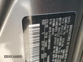 2022 Nissan Rogue S with VIN JN1BJ1AV5NW345005, listed as a Copart auction lot 47966115 with 12,477 mi miles and Salvage title. Bid and sale history available at DreamBid. Image 16.