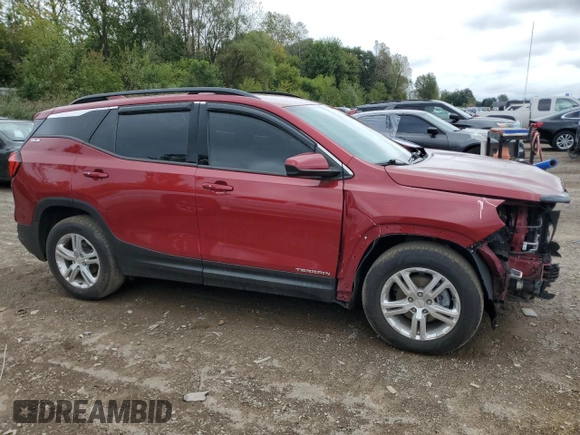2019 GMC Terrain SLE with VIN 3GKALMEV0KL396366, listed as a Copart auction lot 72405394 with 68,837 mi miles and Salvage Title. Bid and sale history available at DreamBid. Image 4.
