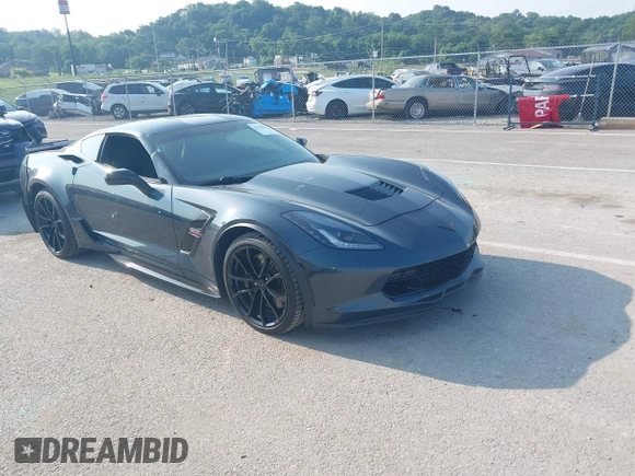 2019 Chevrolet Corvette Grand Sport 1LT with VIN 1G1YW2D7XK5116017, listed as a IAAI auction lot 42396501 with 34,034 mi miles and . Bid and sale history available at DreamBid. Image 1.