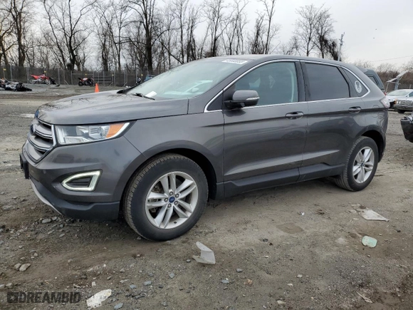 2017 Ford Edge SEL with VIN 2FMPK4J98HBC35264, listed as a Copart auction lot 45800055 with 46,378 mi miles and Salvage Title. Bid and sale history available at carsss.com. Image 1.