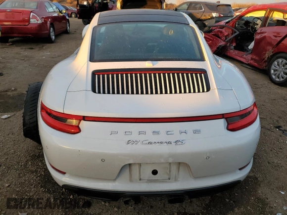 2018 Porsche 911 Carrera S with VIN WP0AB2A98JS122621, listed as a Copart auction lot 83550624 with 71,027 mi miles and Salvage Title. Bid and sale history available at carsss.com. Image 6.