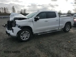 2023 Chevrolet Silverado 1500 LTZ with VIN 1GCUDGE8XPZ218739, listed as a Copart auction lot 76420834 with 16,777 mi miles and Salvage Title. Bid and sale history available at carsss.com. Image 1.