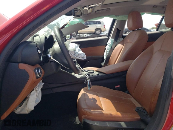 2019 Alfa Romeo Giulia Sport with VIN ZARFAMAN2K7612385, listed as a Copart auction lot 65497014 with 0 mi miles and Salvage Title. Bid and sale history available at carsss.com. Image 7.