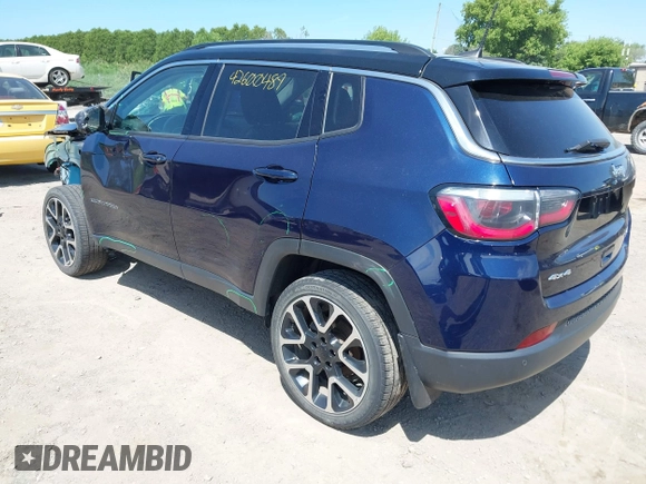 2018 Jeep Compass Limited z VIN 3C4NJDCB8JT147811, wystawiony jako IAAI lot #42600489 z przebiegiem 101 783 mil mil oraz . Historia ofert i sprzedaży dostępna na DreamBid. Obrazek 3.