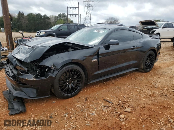 2022 Ford Mustang GT with VIN 1FA6P8CF4N5134479, listed as a Copart auction lot 50266095 with 35,678 mi miles and Salvage Title. Bid and sale history available at carsss.com. Image 1.