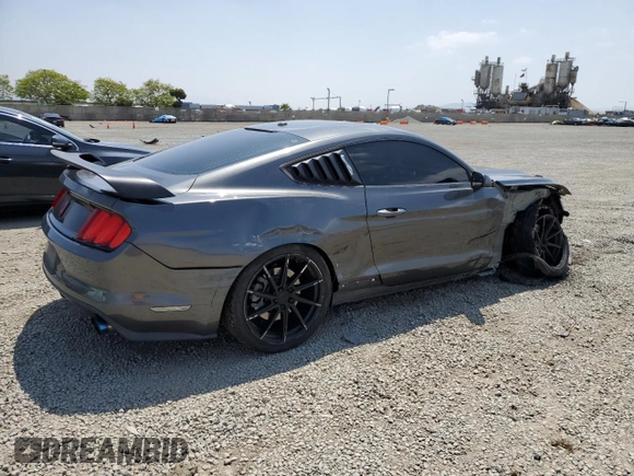 2016 Ford Mustang GT with VIN 1FA6P8CF5G5206504, listed as a Copart auction lot 55448035 with 76,856 mi miles and Salvage title. Bid and sale history available at DreamBid. Image 3.