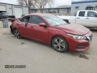 2020 Nissan Sentra SV with VIN 3N1AB8CV7LY269484, listed as a Copart auction lot 42855245 with 46,429 mi miles and Salvage Title. Bid and sale history available at carsss.com. Image 4.