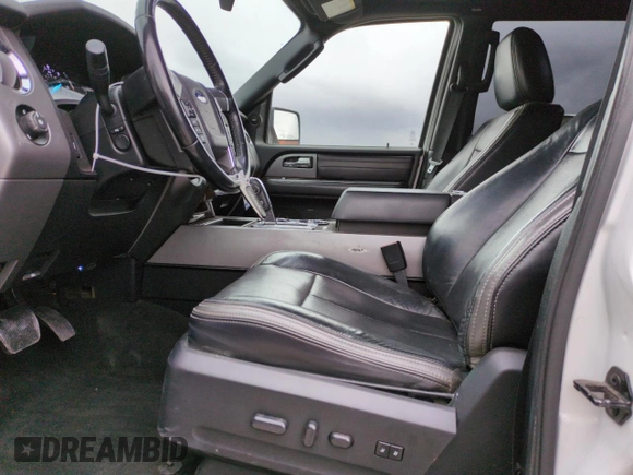2016 Ford Expedition Max Platinum with VIN 1FMJK1MT5GEF52174, listed as a Copart auction lot 49000355 with 112,451 mi miles and Salvage title. Bid and sale history available at DreamBid. Image 7.