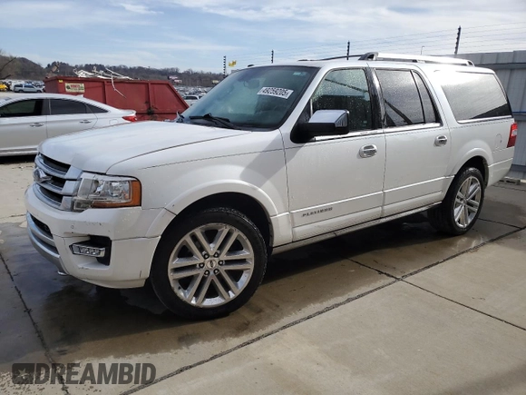2017 Ford Expedition EL Platinum with VIN 1FMJK1MT1HEA83053, listed as a Copart auction lot 49259205 with 78,040 mi miles and Salvage Title. Bid and sale history available at carsss.com. Image 1.