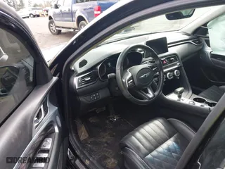 2020 Genesis G70 2.0T with VIN KMTG44LAXLU062079, listed as a IAAI auction lot 41913591 with 24,556 mi miles. Bid and sale history available at carsss.com. Image 5.