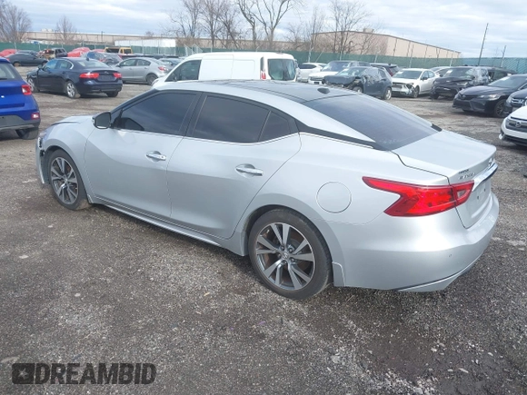 2017 Nissan Maxima SV with VIN 1N4AA6AP9HC406195, listed as a IAAI auction lot 41747116 with 97,213 mi miles. Bid and sale history available at carsss.com. Image 3.