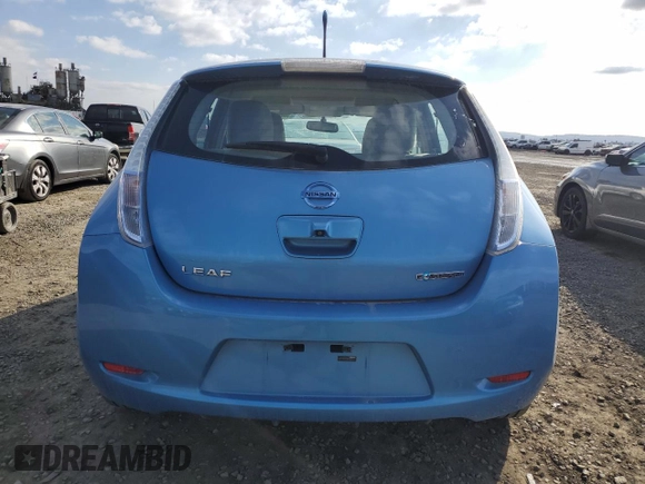 2011 Nissan LEAF SL with VIN JN1AZ0CP3BT000582, listed as a Copart auction lot 42236045 with 0 mi miles and Clean Title. Bid and sale history available at carsss.com. Image 6.