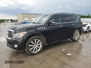 2011 Infiniti QX56 8-passenger z VIN JN8AZ2NC2B9302403, wystawiony jako Copart lot #55788765 z przebiegiem 157 849 mil mil oraz Czysty tytuł • Clean title. Historia ofert i sprzedaży dostępna na DreamBid. Obrazek 1.
