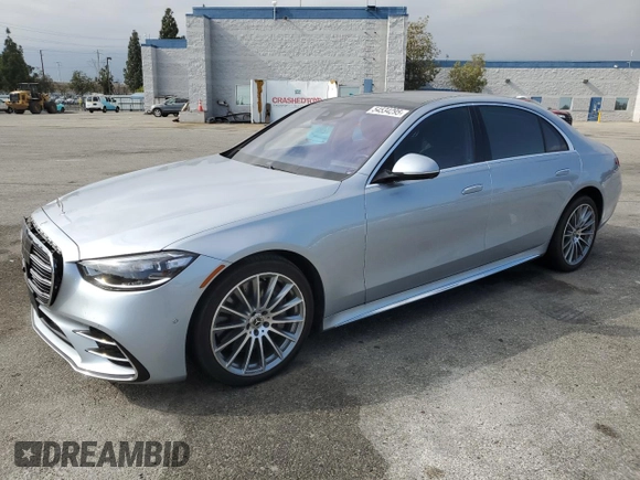 2022 Mercedes-Benz S 580 with VIN W1K6G7GB4NA097913, listed as a Copart auction lot 54534295 with Not Provided miles and Salvage Title. Bid and sale history available at DreamBid. Image 1.